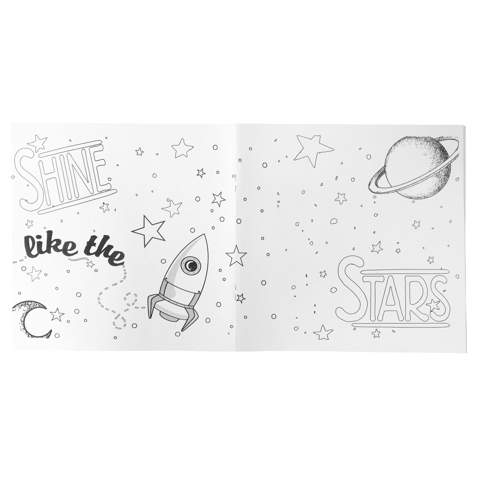 Inspirational Coloring Book & 8 Color Pencil Set 1