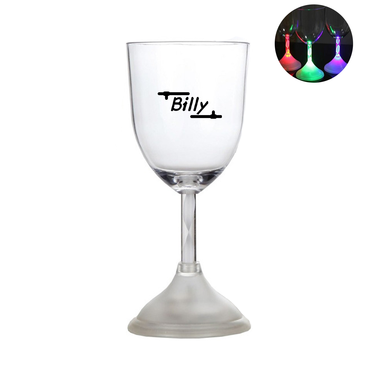 8Oz LED Light Up Flashing Wine Goblet 2