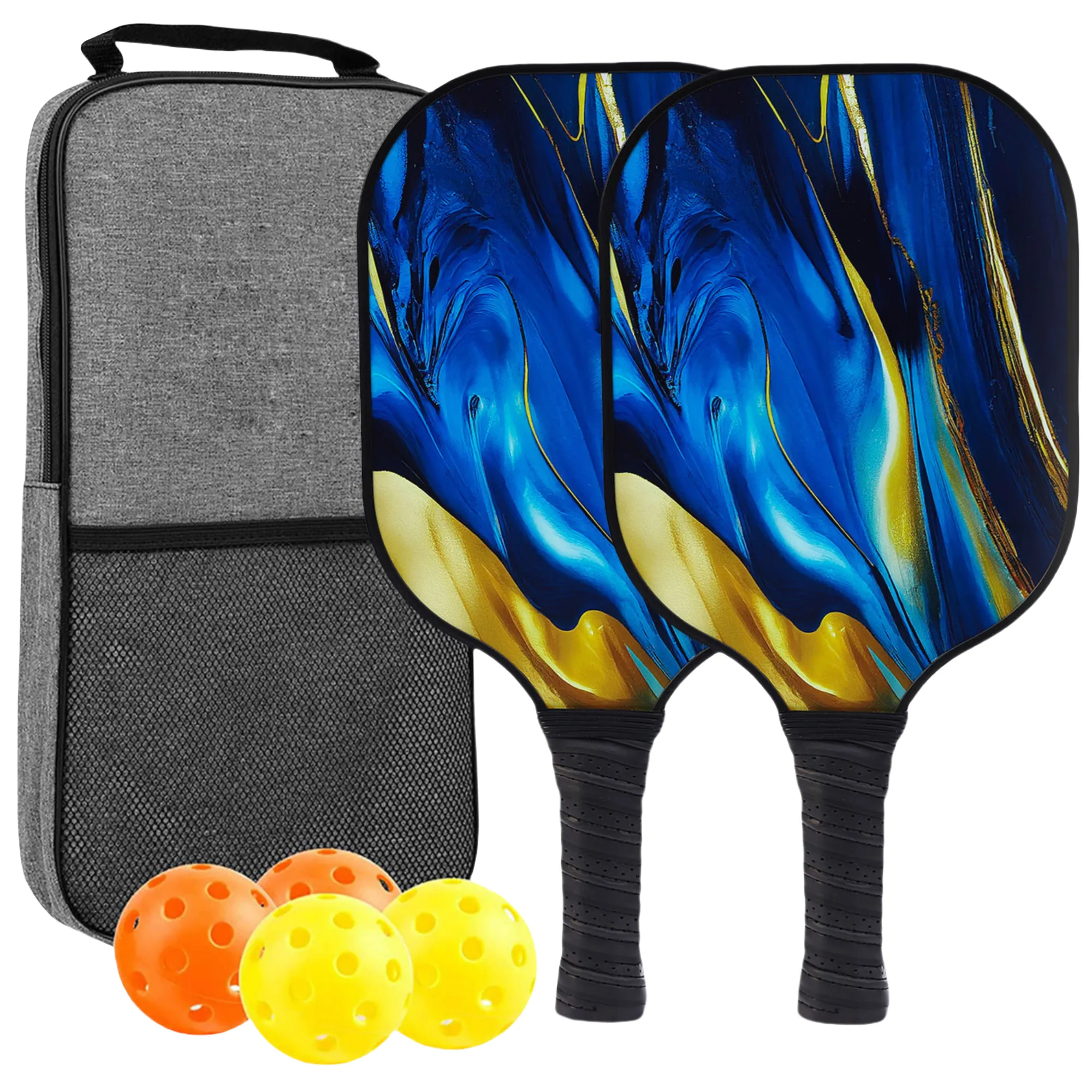 Carbon Fiber Pickleball Paddle Set 4