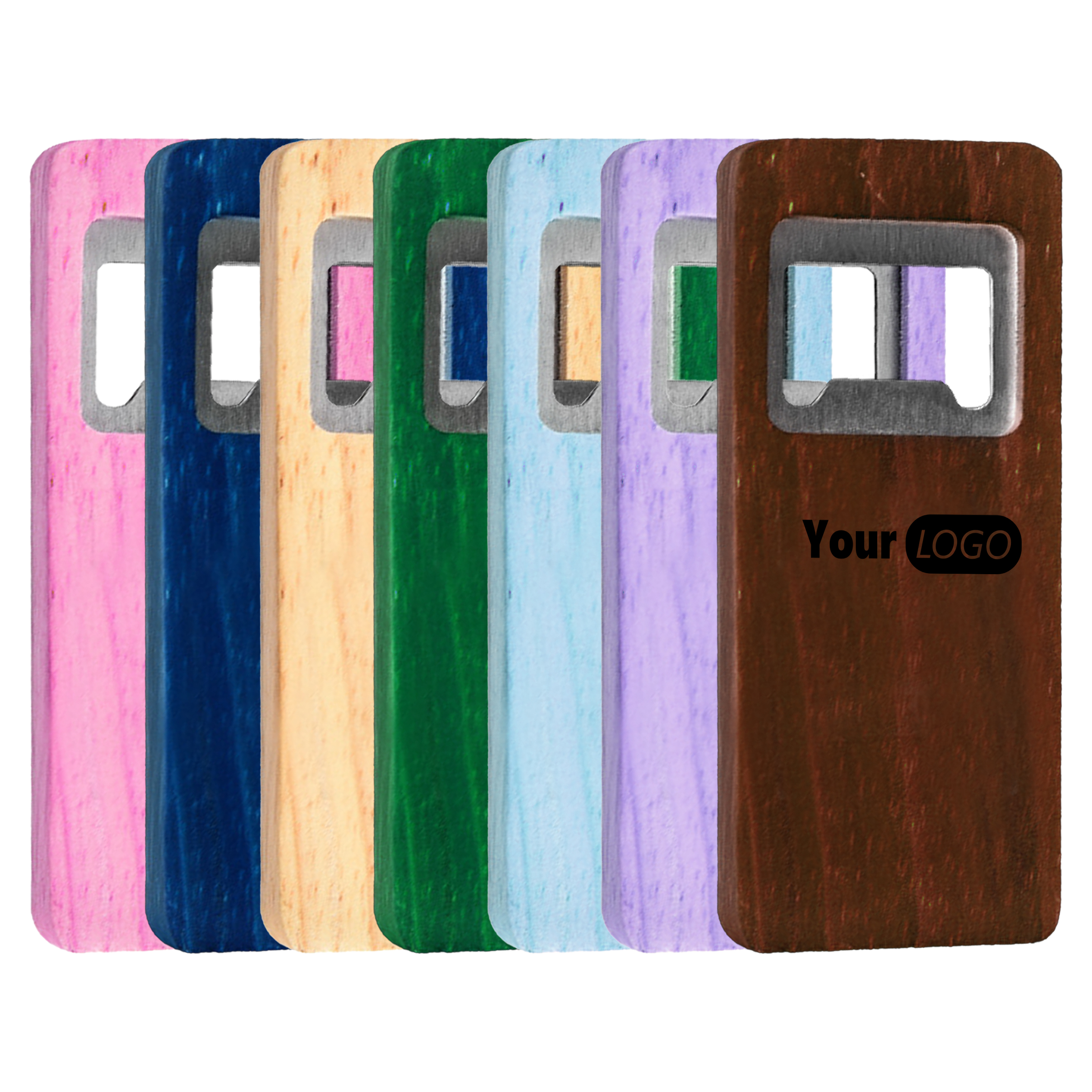 Wood Customizable Flat Bottle Opener 1