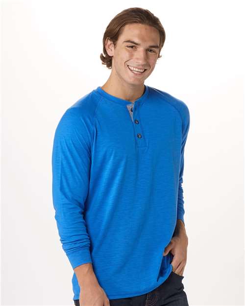 Unisex Henley Long Sleeve T-Shirt - BM3101 16