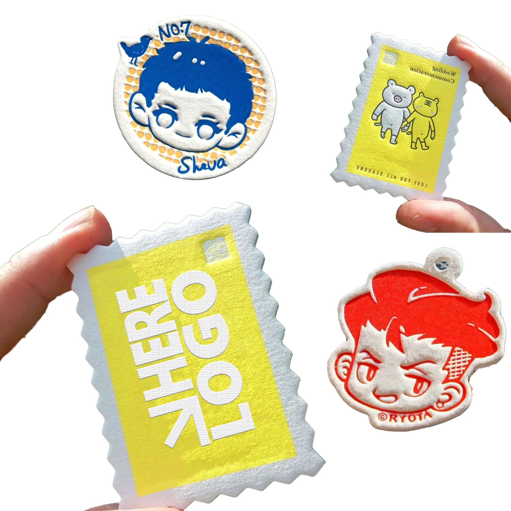 MOQ 10 Paper Pins Personality Badge 2" 2
