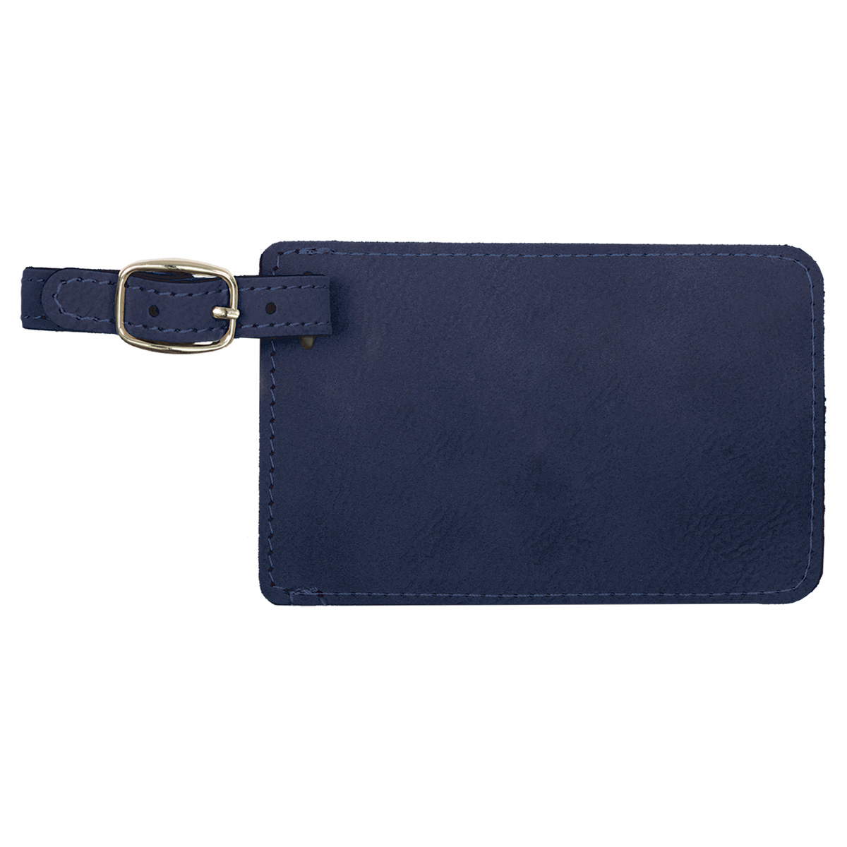 Blue/Black Leatherette Luggage Tag 5