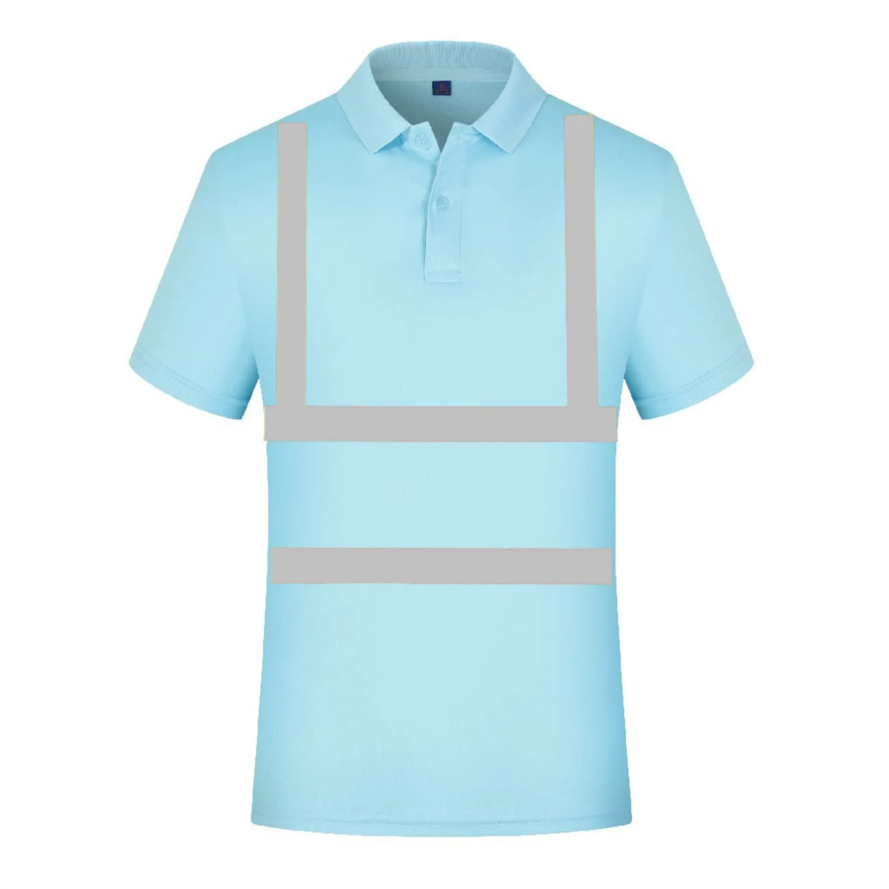 High Visibility Reflective Construction Safety Polo T Shirt 10