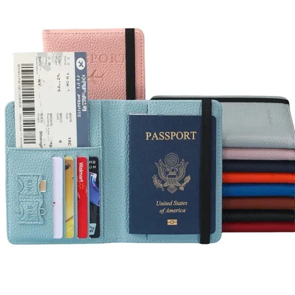 Passport Wallet with Multiple Pockets - Elastic ID Holder 8