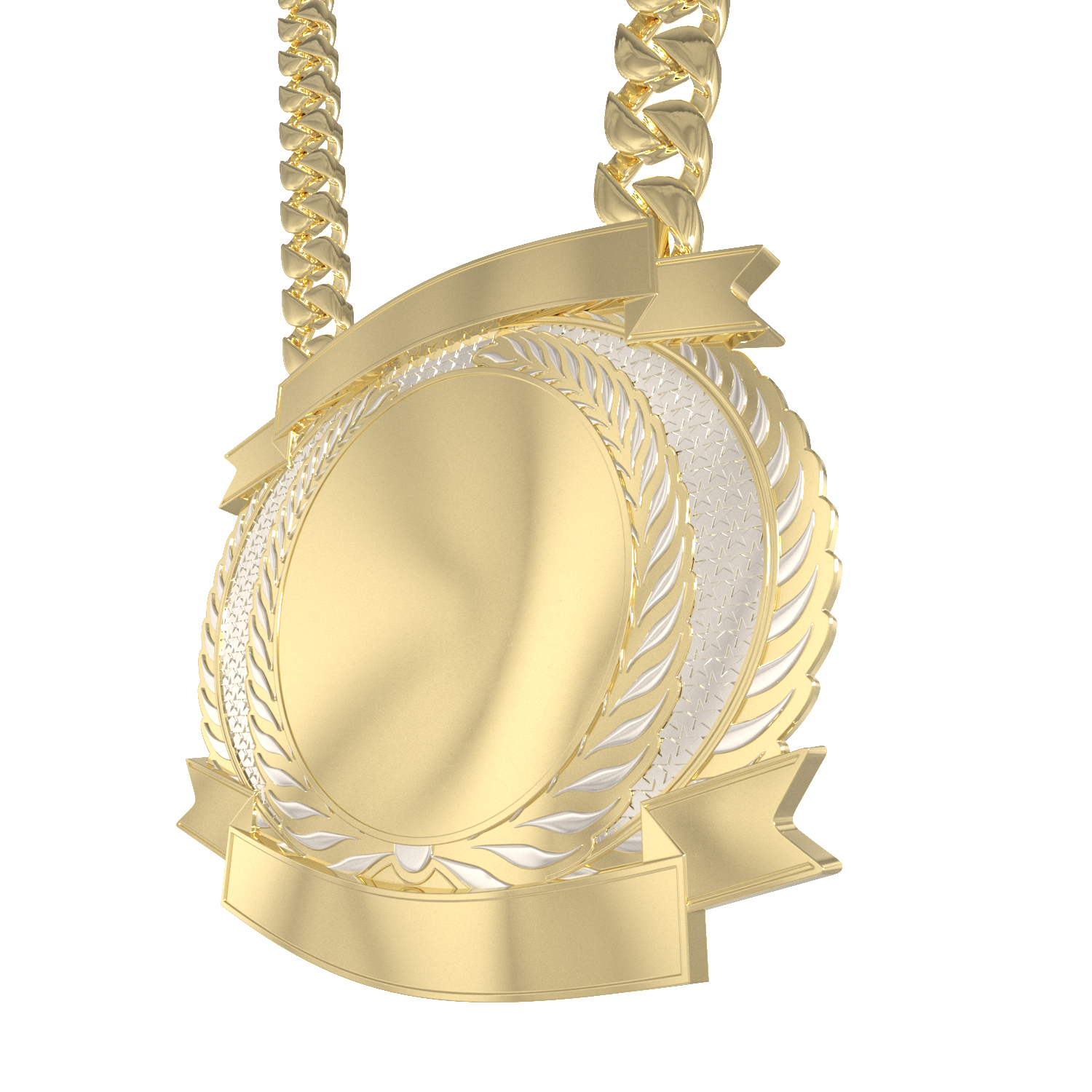 Express Vibraprint® Dual Plated Champ Chain w/ Premium Chain 8