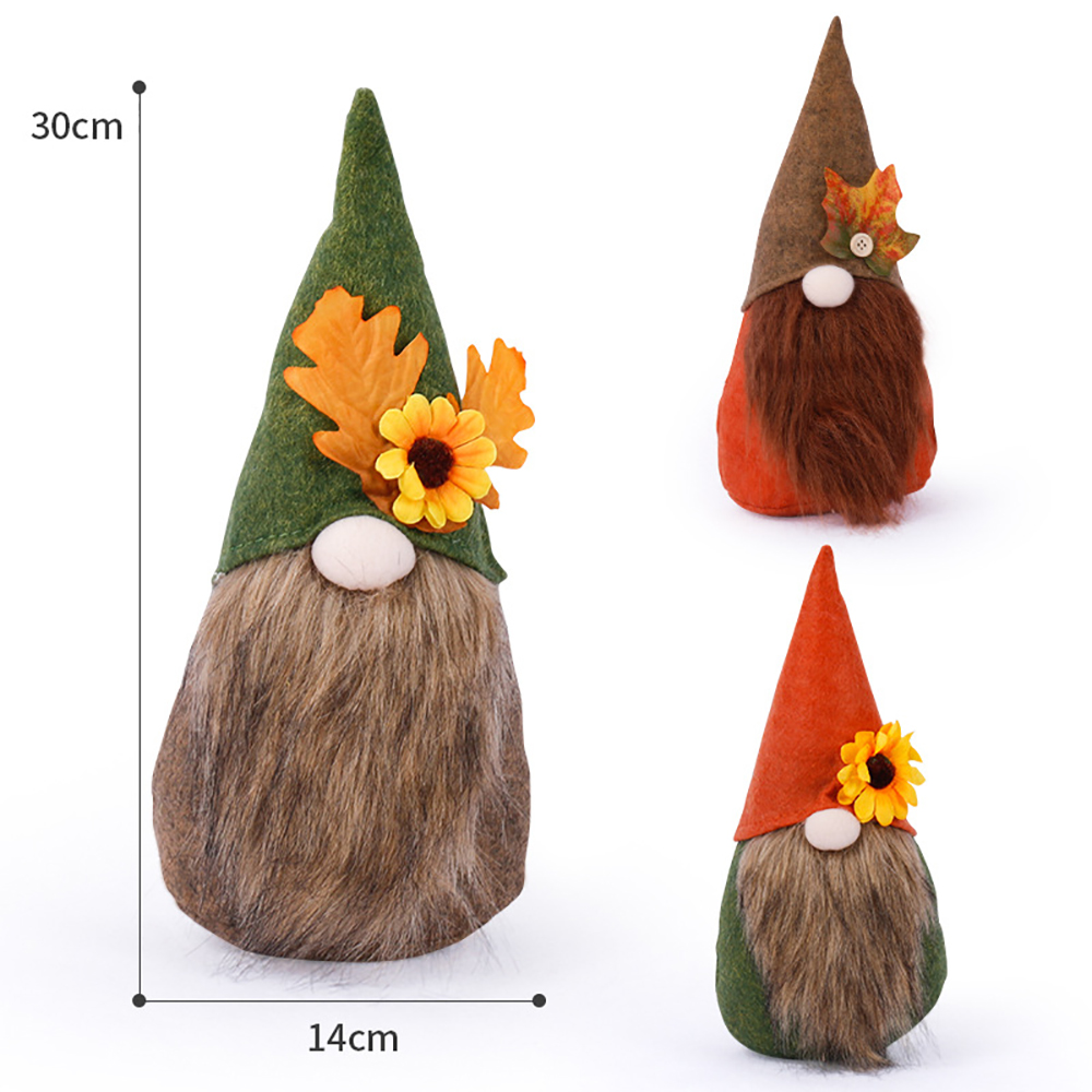 Thanksgiving Maple Leaf Sunflower Harvest Festival Doll 1