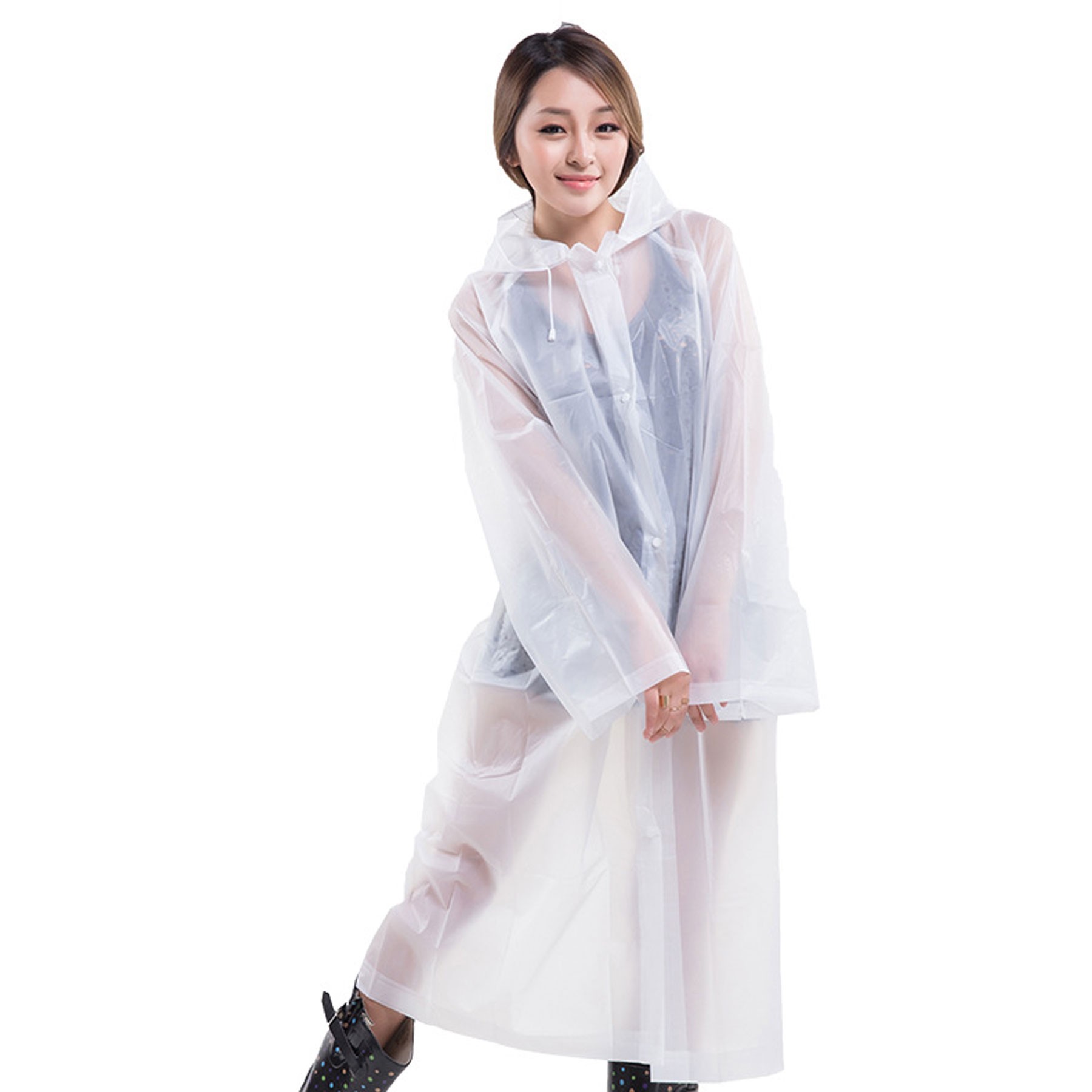 EVA Rain Ponchos Reusable Raincoat 9