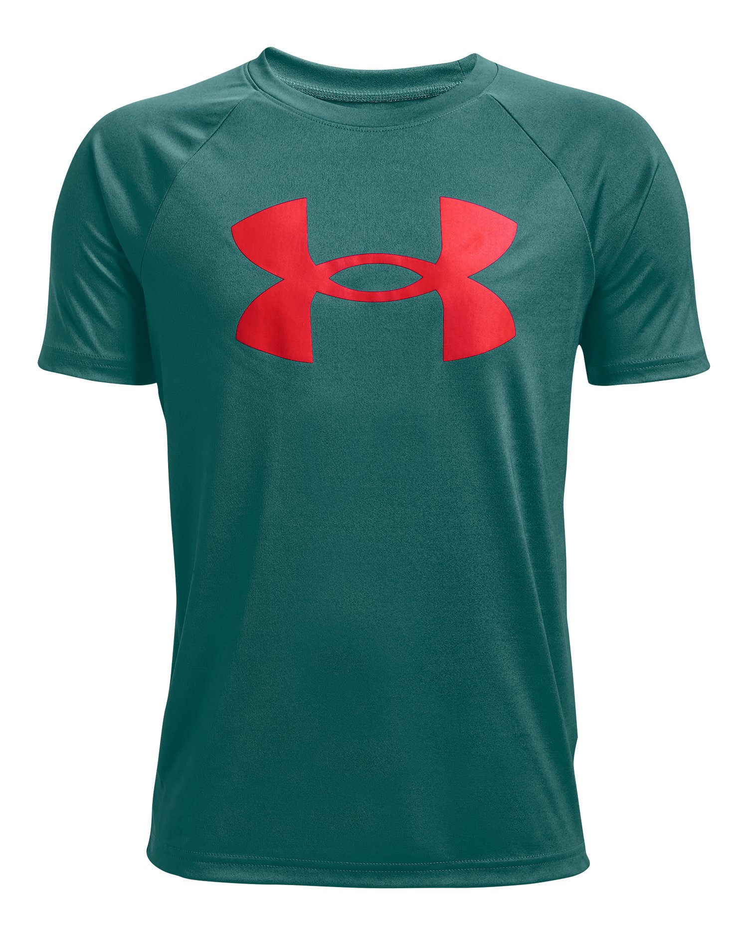 UA Tech Big Logo Boys' Short Sleeve 25