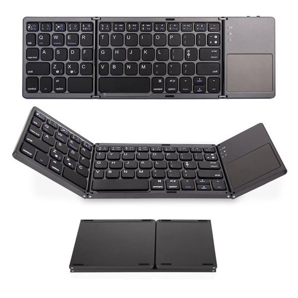 Foldable Bluetooth with Touchpad Wireless Keyboard 2