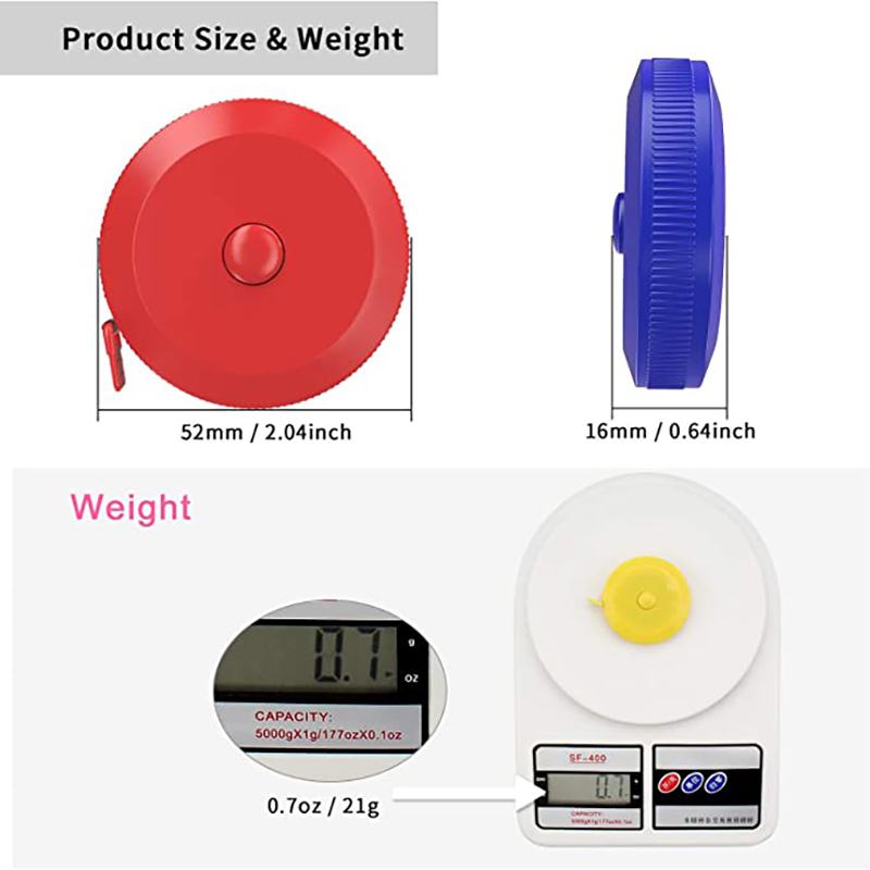 Mini Soft Automatic Retractable Tape Measure 12