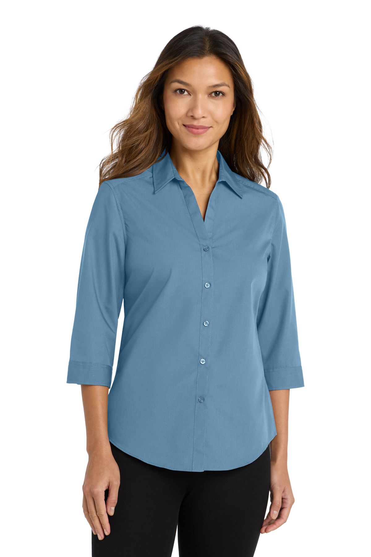 Women's 3/4-Sleeve Carefree Poplin Shirt