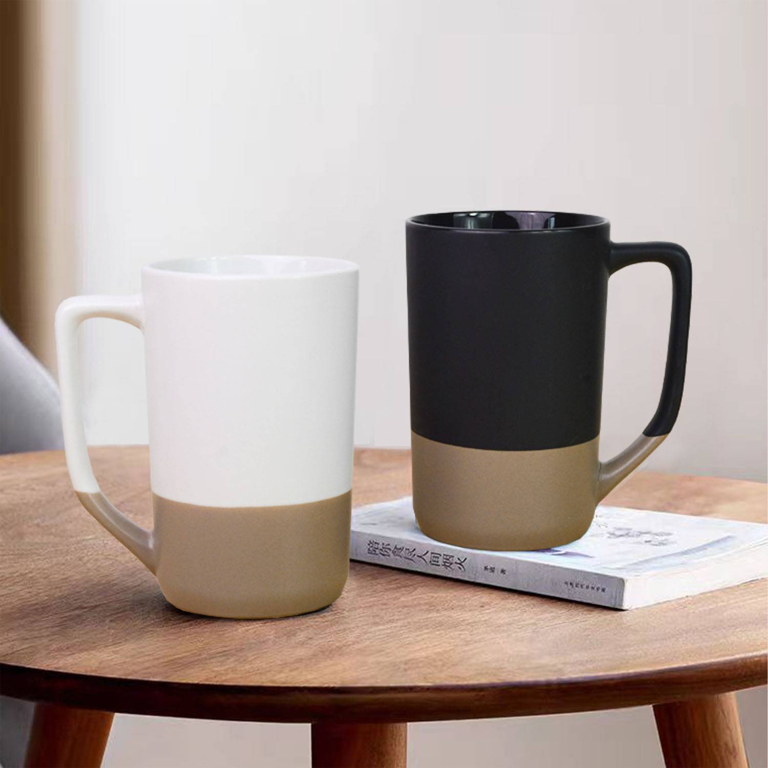 17 oz Two-Tone Ceramic Coffee Mug 8