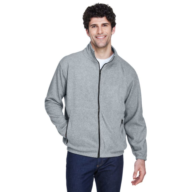 UltraClub Mens Iceberg Fleece Full-Zip Jacket 3