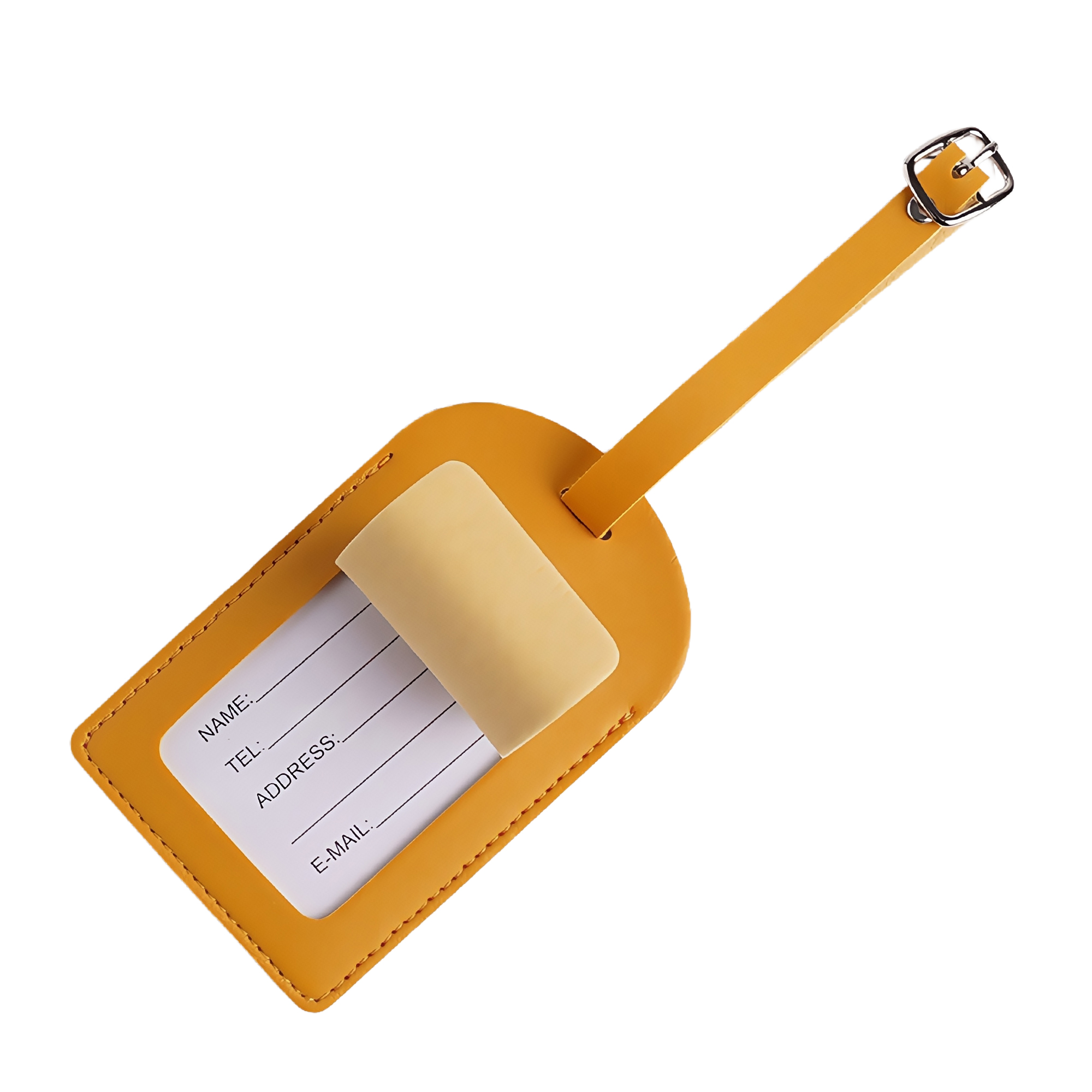 PU Leather Luggage Tag with Window 2