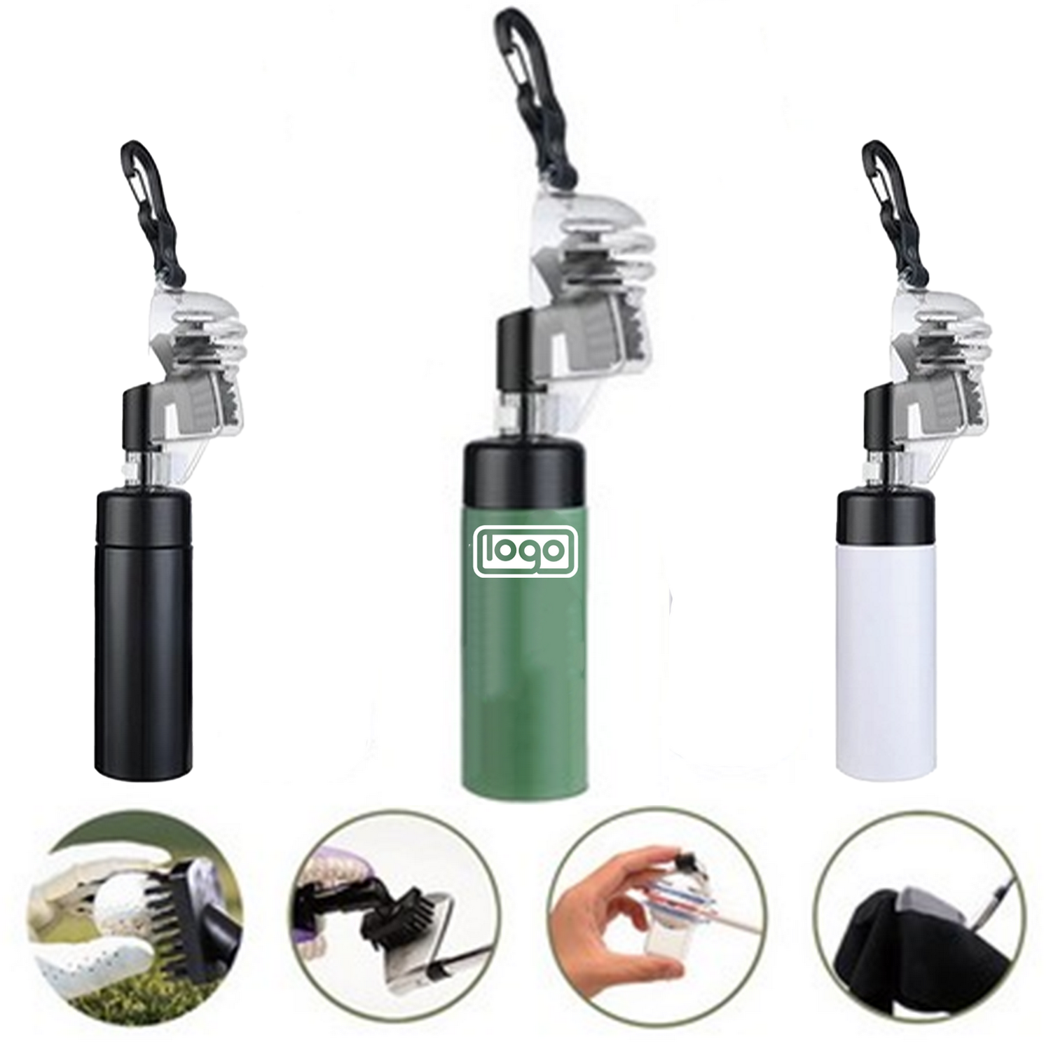 Golf Club Cleaning Brush W/ Hook 3