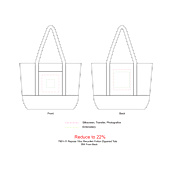 Repose 10oz Recycled Cotton Zippered Tote 89