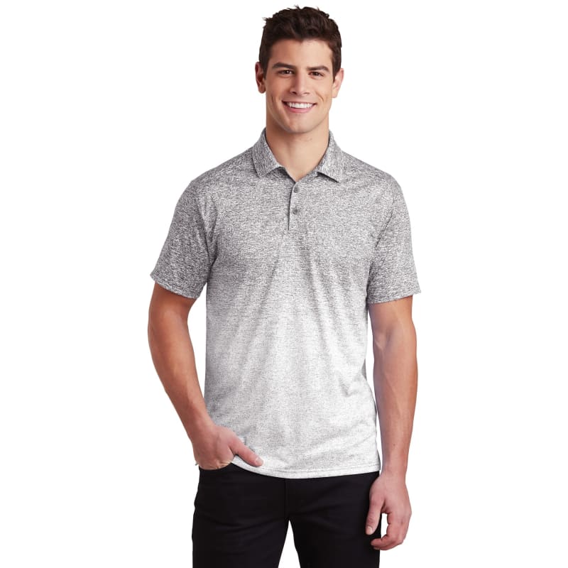 Sport-Tek Ombre Heather Polo. 22