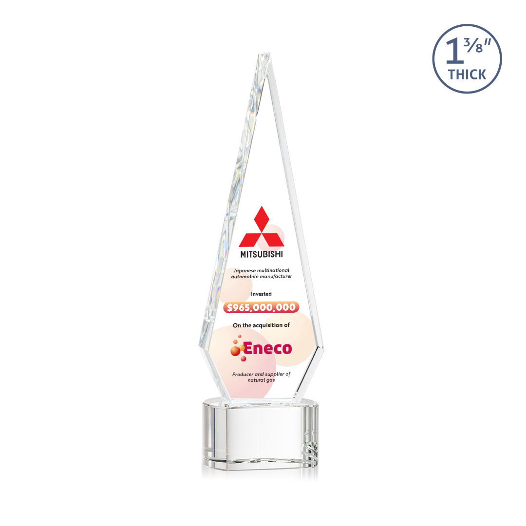 Springfield VividPrint™ Award on Paragon Base - Clear 8