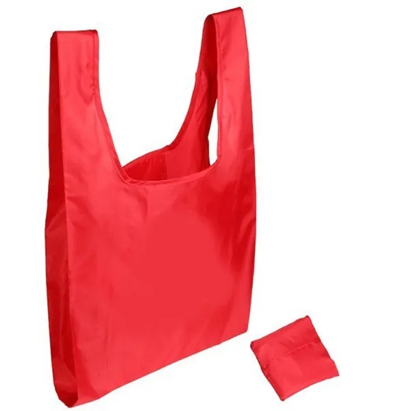 RPET Polyester Foldable Shopping Bag In Pouch 3