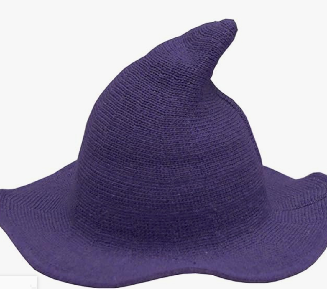 Knitted Wool Hat With Large Brim 13
