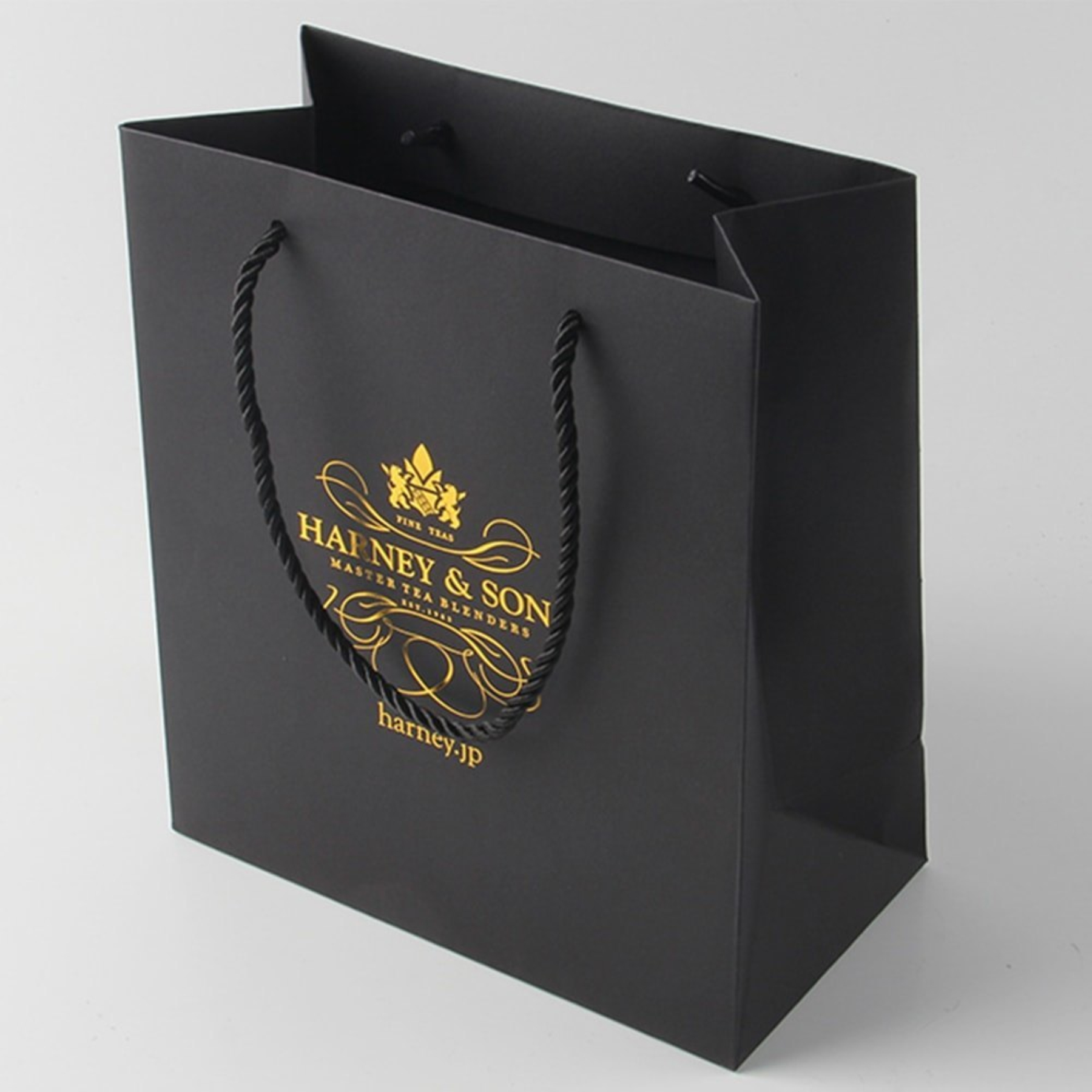 Gold Foil Black Card Paper Bag 2