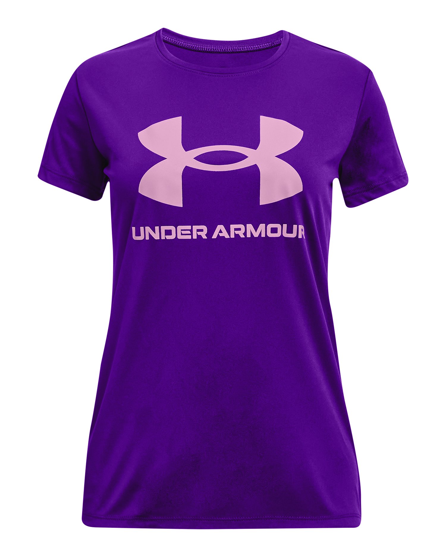 Girls' UA Tech Big Logo Short Sleeve  4