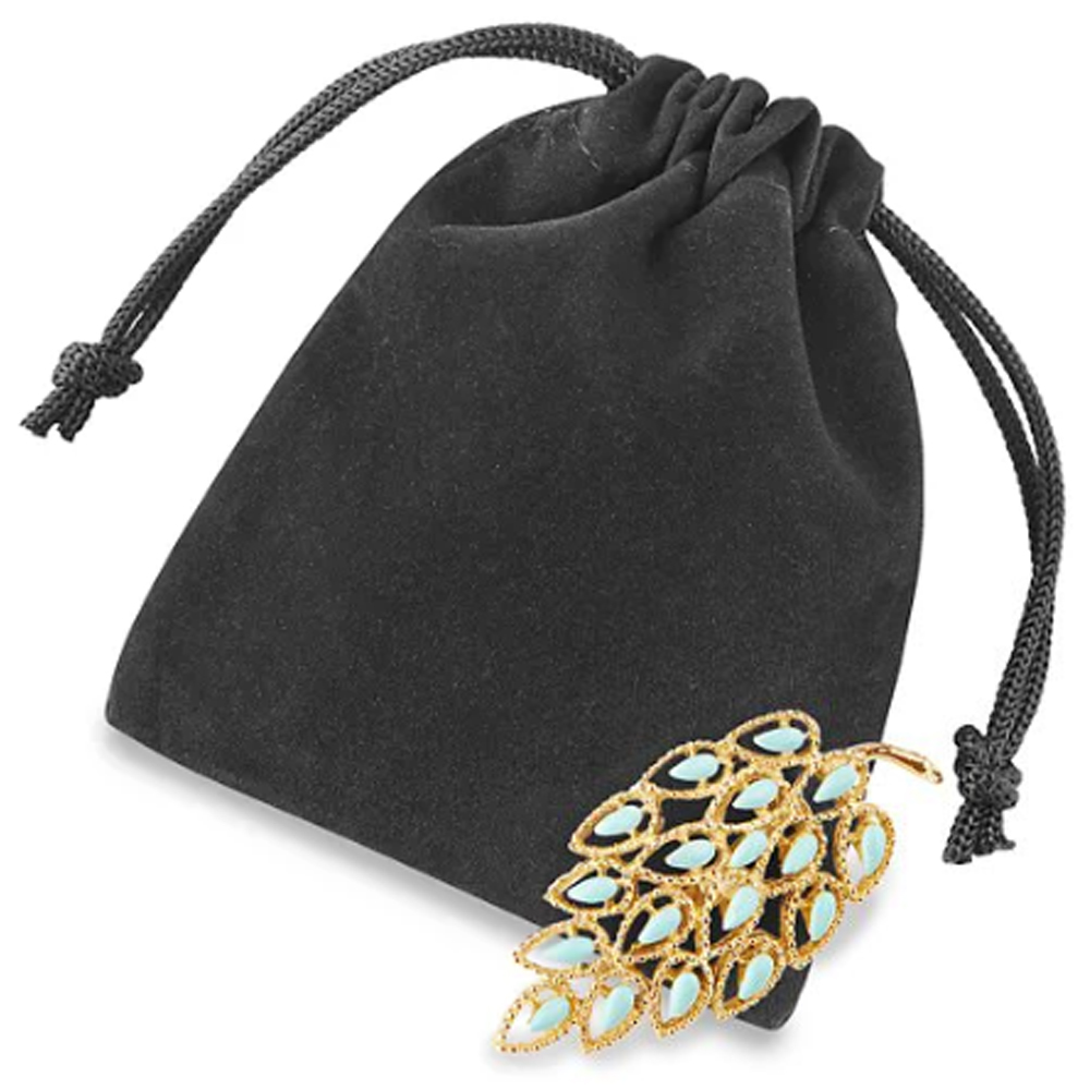 3" x 4" DELUXE VELVET DRAWSTRING POUCH. 8