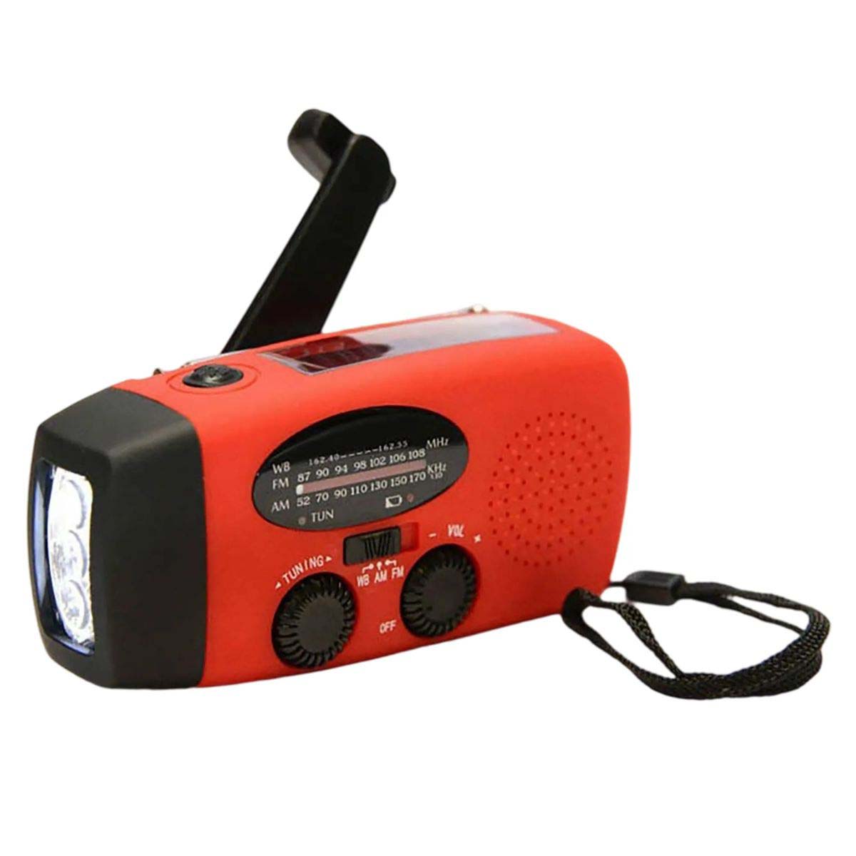 Solar and Hand Crank Emergency Radio with Flashlight 8