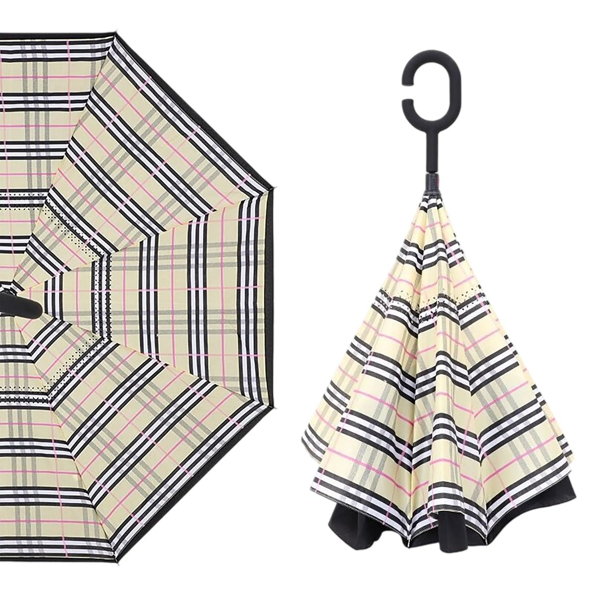 Portable Nylon Reverse Folding Umbrella for Outdoor Use 25