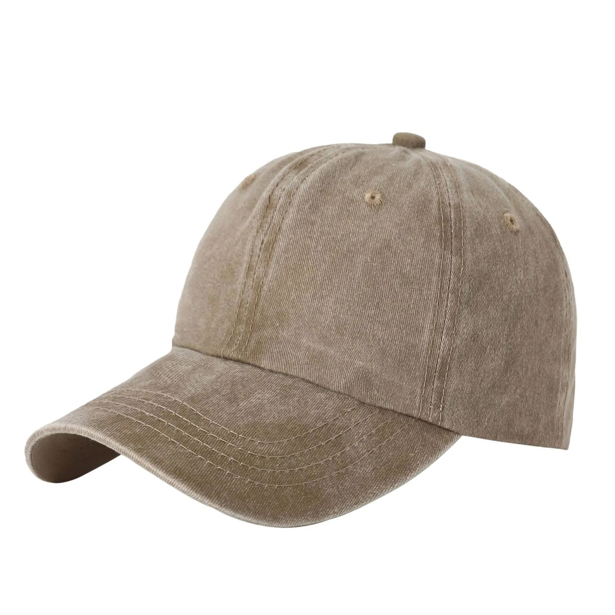 Adjustable Washed Cotton Cap with Curved Visor 17