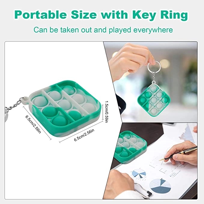 Push Bubble Sensory Fidget Toys Keychains 1