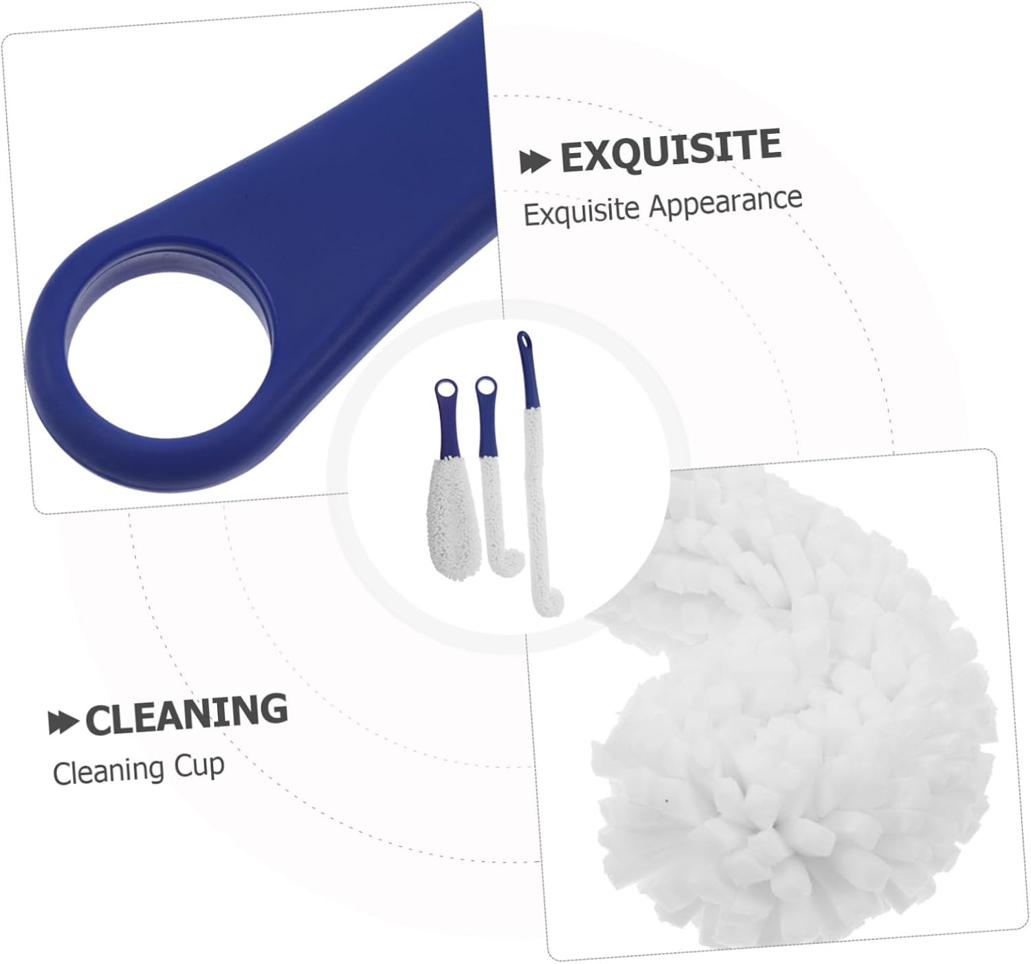 3 Pieces Decanter Cleaning Brush Flexible Bottle Scourer 11