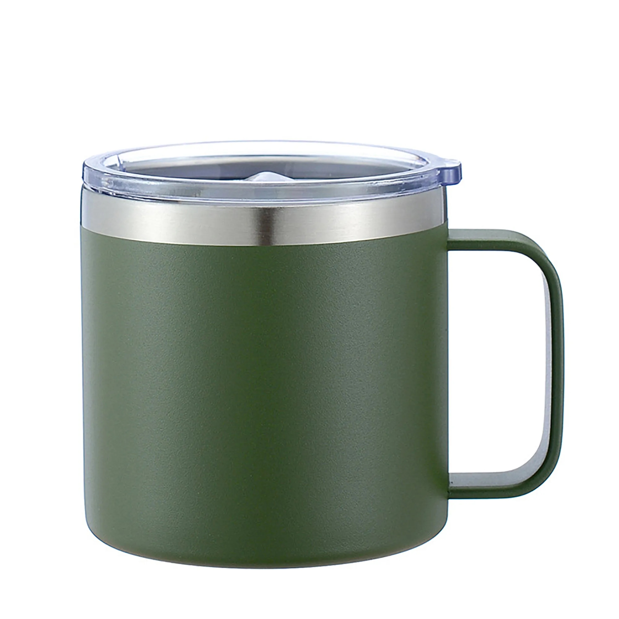 14oz Double Wall Stainless Steel Insulated Mug with Handle 10
