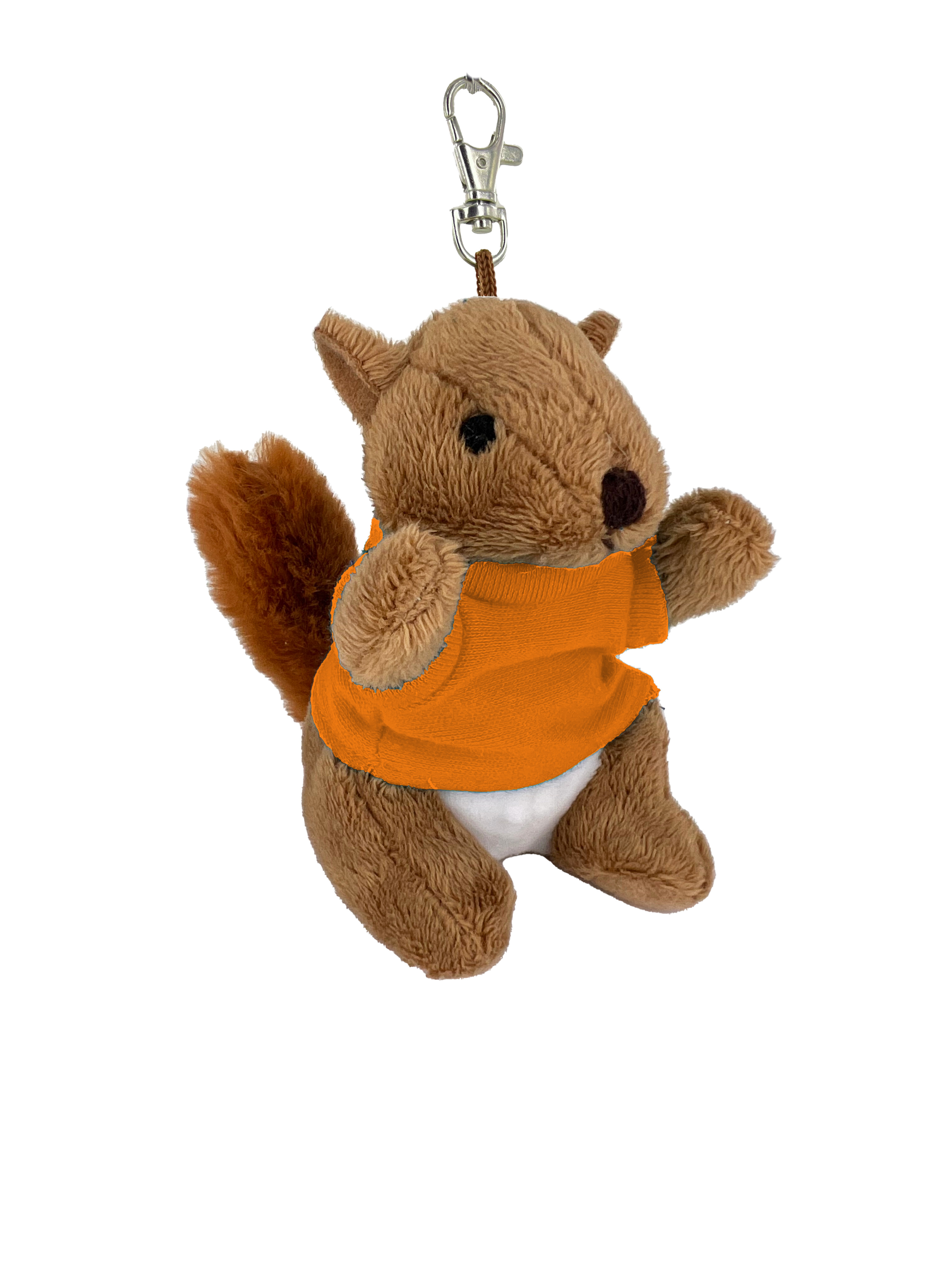 Soft Plush Squirrel 4" Keychain 2