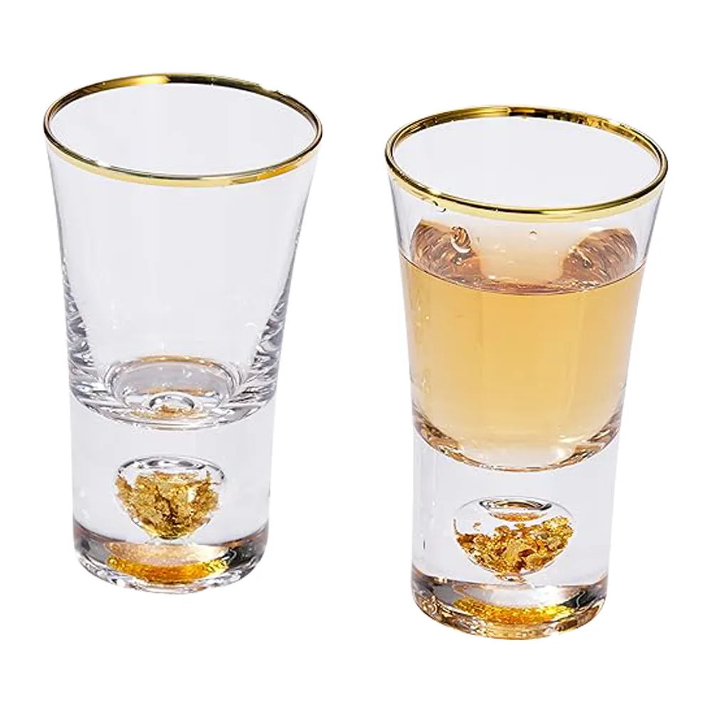 1.5oz. Gold Rimmed Shot Glass 5