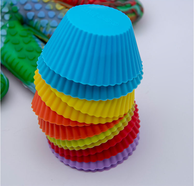 Custom Gift Reusable Silicone Muffin Baking Cup 6