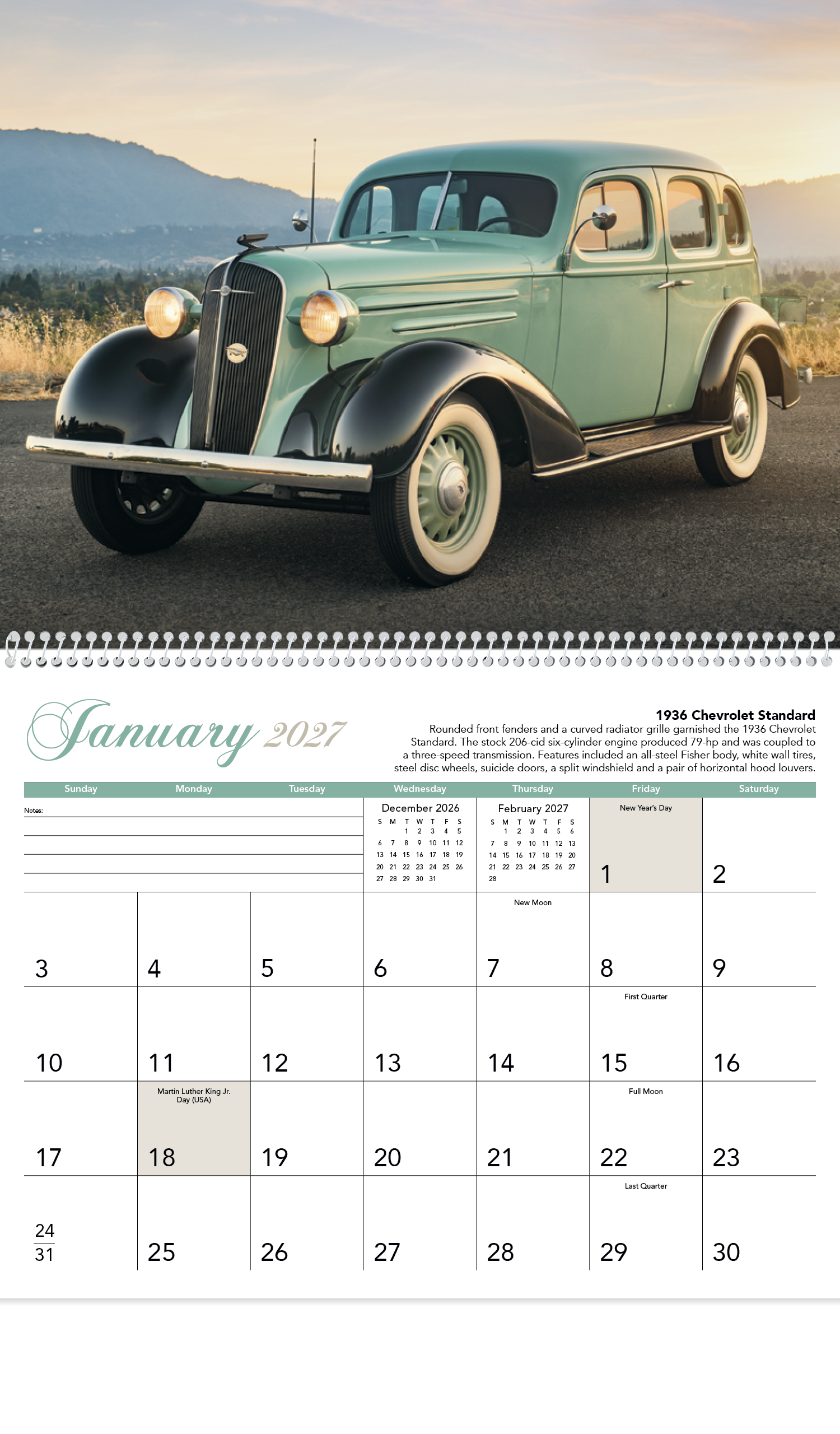 Triumph® Calendars Antique Cars Calendar 47