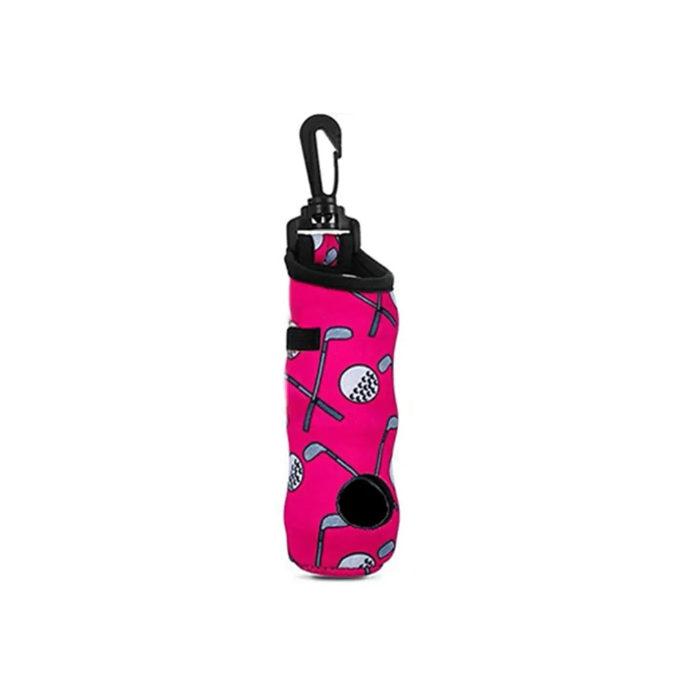 Colorful Neoprene Golf Ball Bag with Hook 2