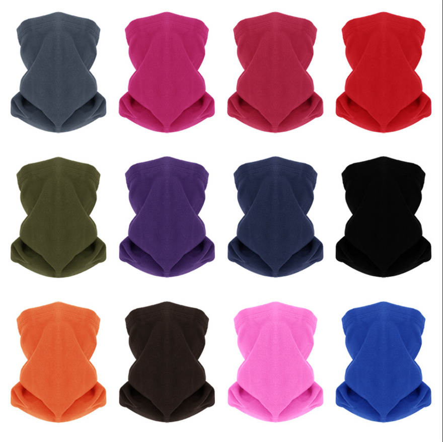 Seamless Men Women Thermal Polar Fleece Beanie Hat Snood Scarf Neck Winter Warm Balaclava 2