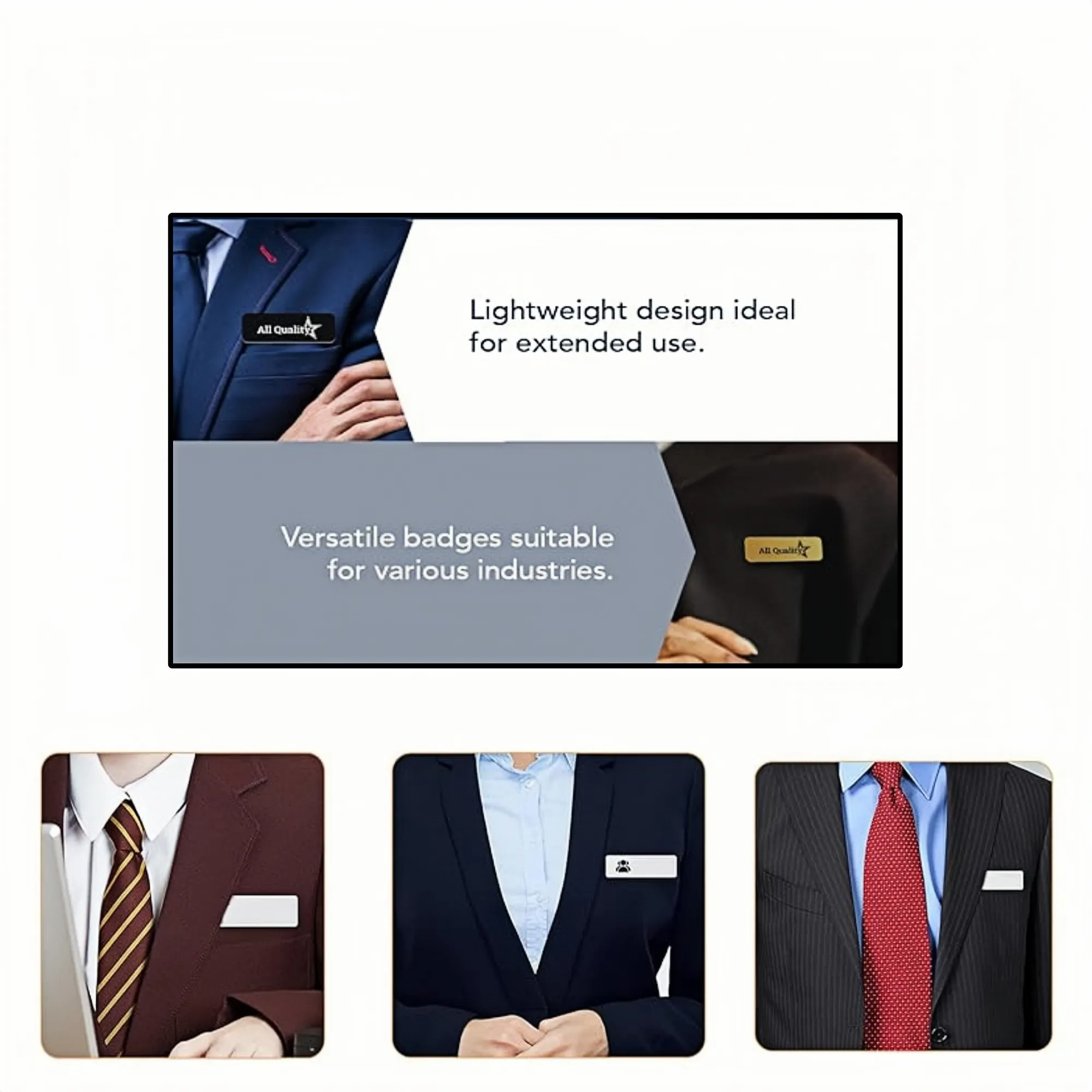 Customizable Blank Name Tag Badge 2