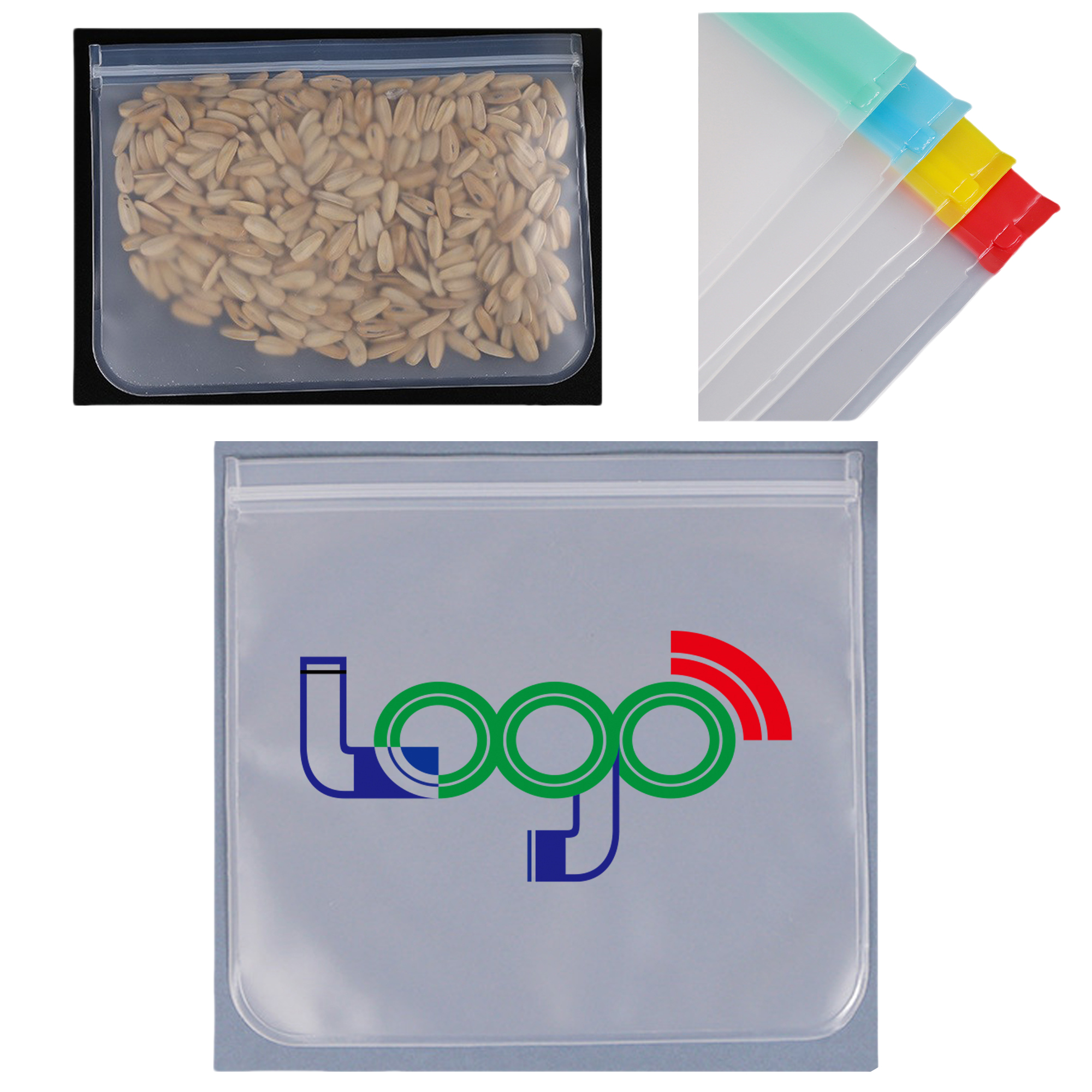 Transparent Sealable Food Packaging Bag MOQ100 2