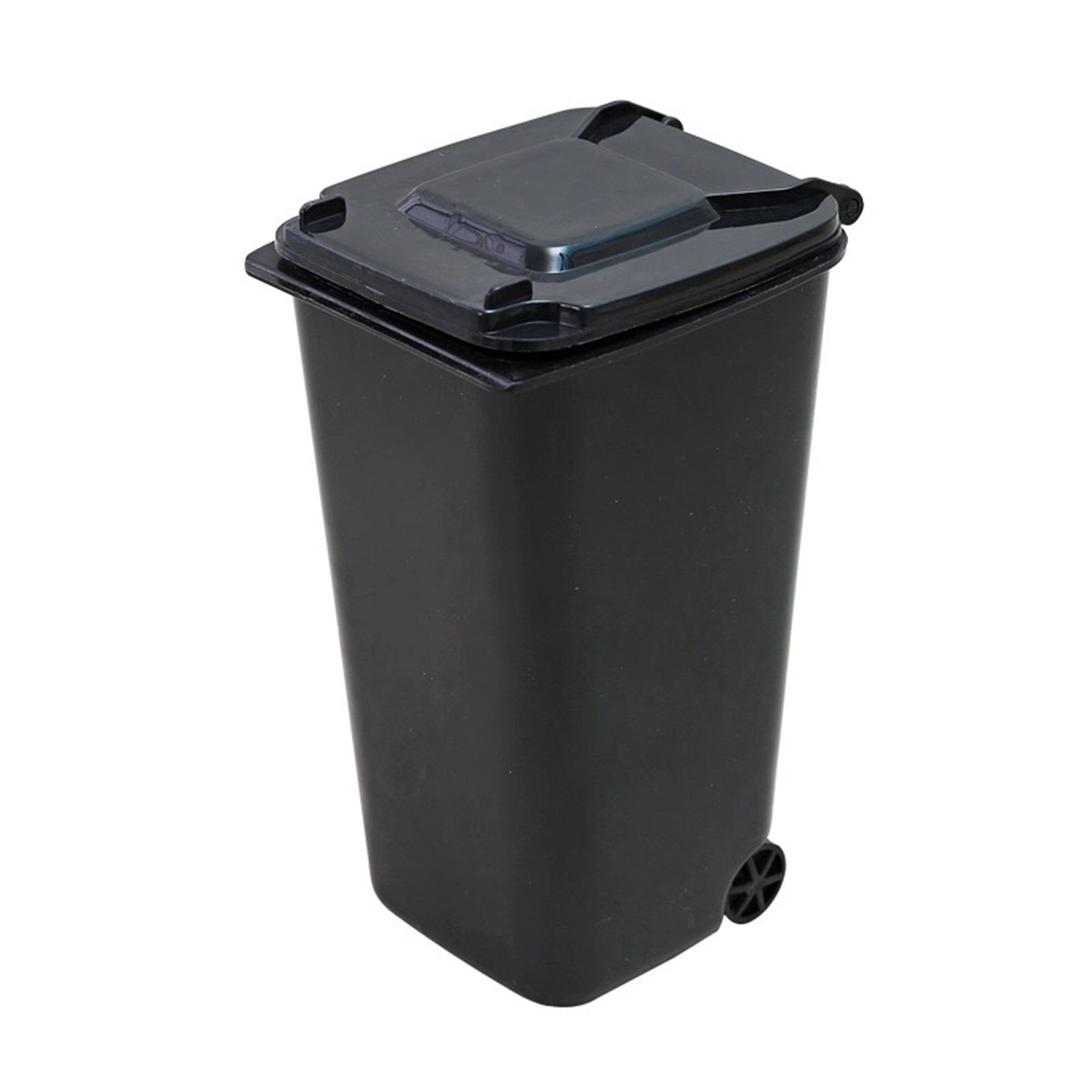 Mini Office Curbside Trash Can With Lid 9