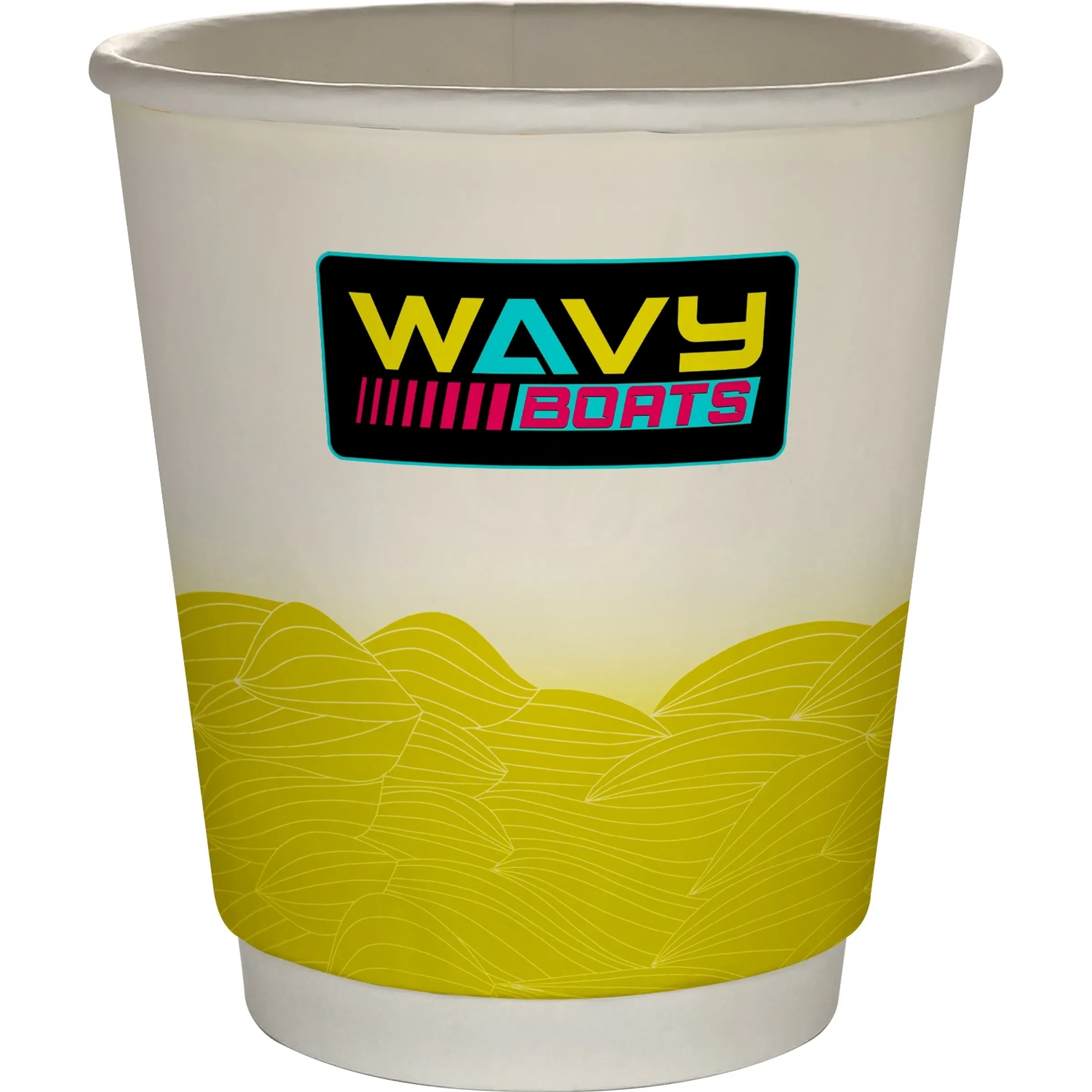 10 oz Full Color Turbulent Waves Insulated Paper Cup 11
