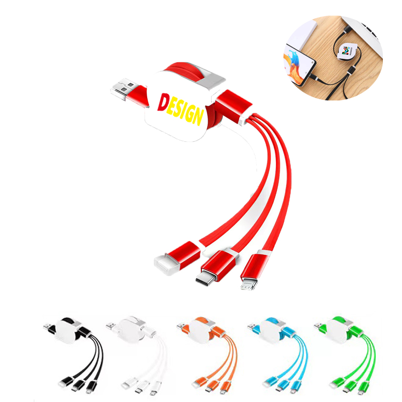 3-In-1 Lanyard Cell Phone Charging Cable 1