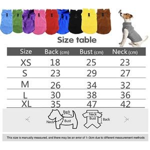 Dog Thickened Warm Solid Color Vest Polar Fleece Jacket 7