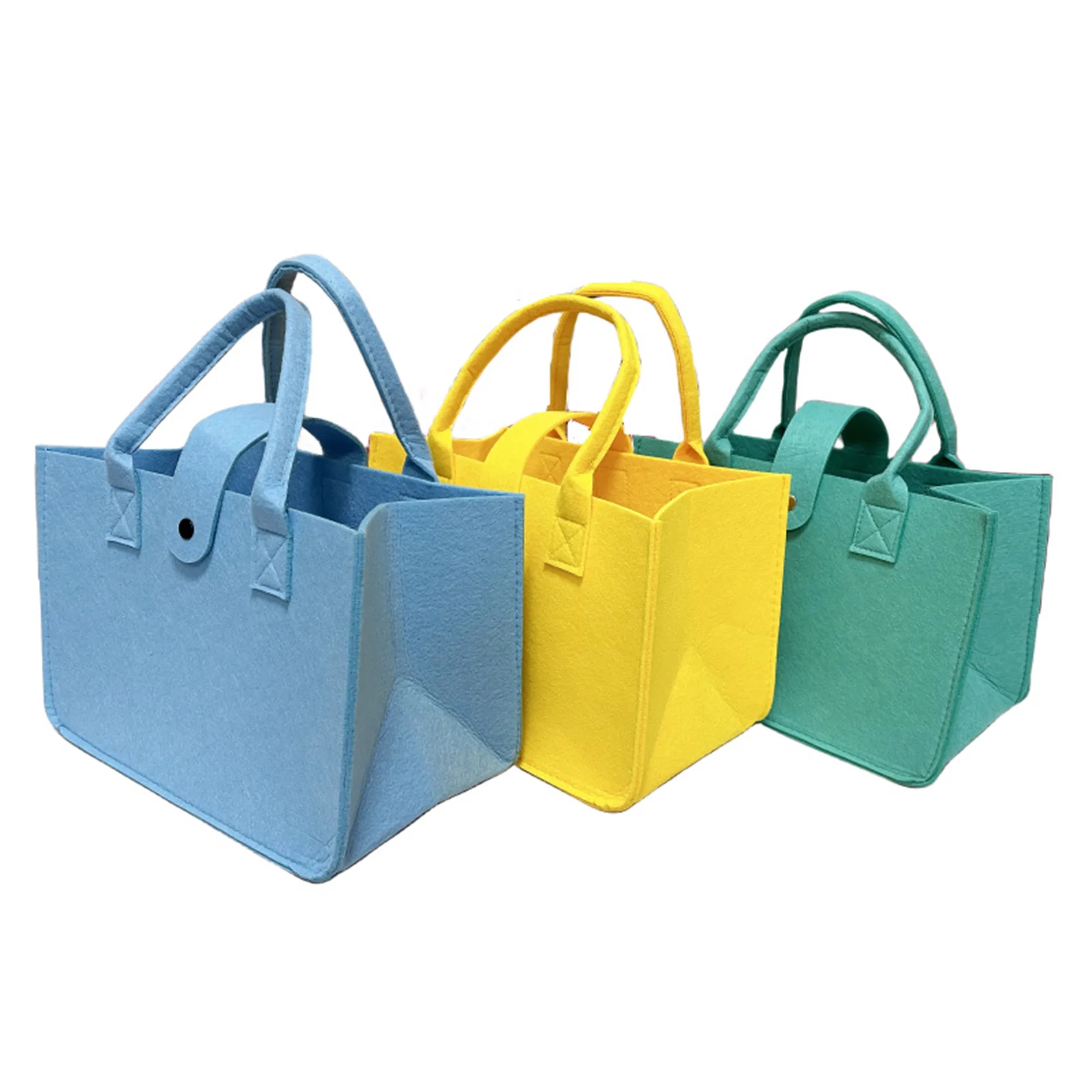 Large Reusable Shopping Travel Gift Felt Tote Bag 6