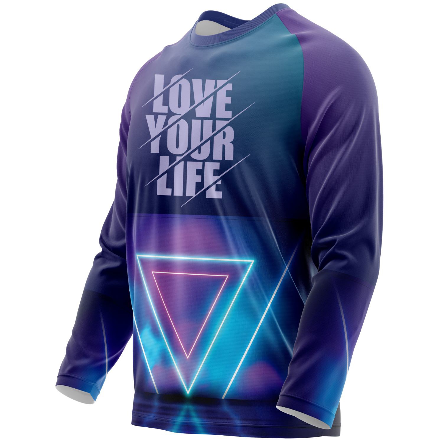 Unisex 160 GSM Brushed Milk Silk Sublimation Long Sleeve T-shirt 3