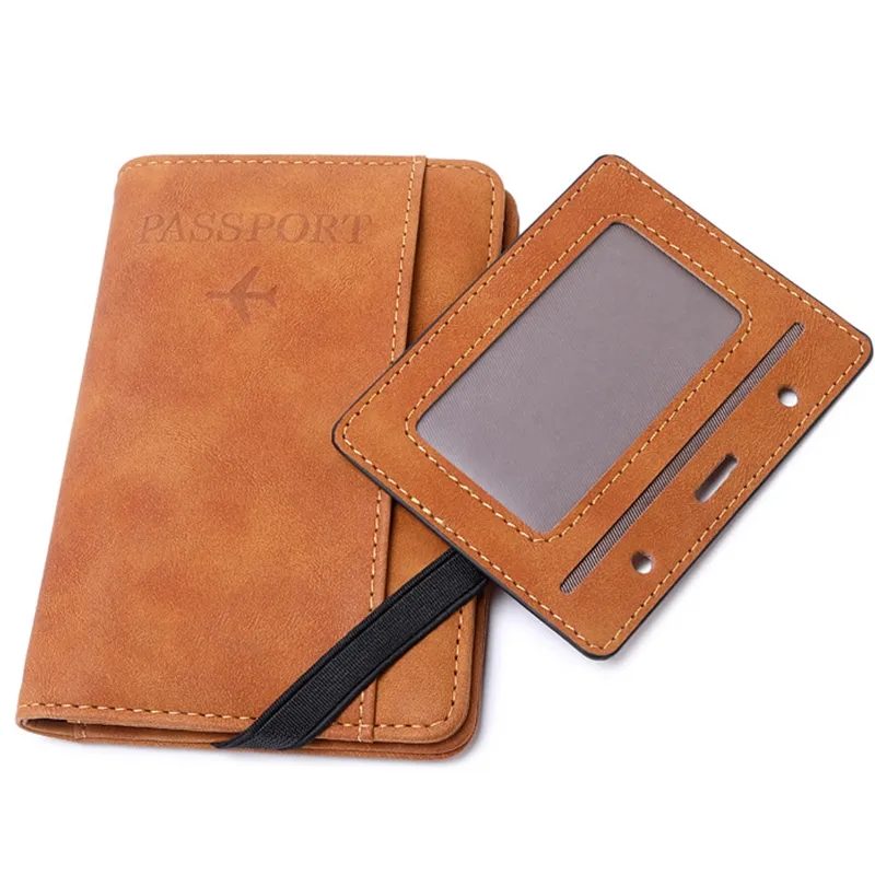 RFID Blocking Travel Wallet Passport Holder With Elastic 6