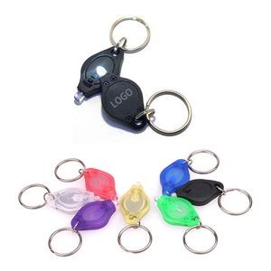 Transformable LED Keychain Flashlight Mini Lantern With Carabiner 4